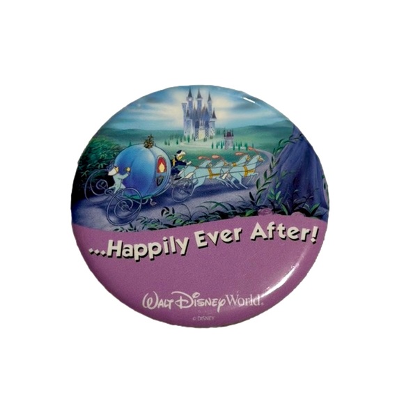 Disney Accessories - WALT Disney World Cinderella Happily Ever After Button Pin